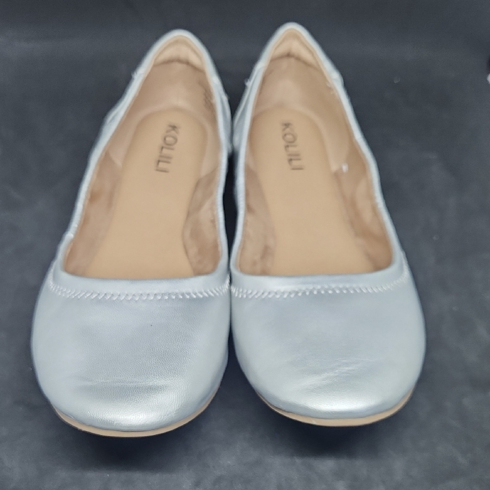 Women's Elegant Silver Flats